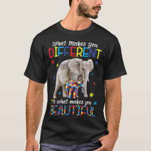 Camiseta O Que Te Faz Diferente Elefante Mãe Autismo Crianç