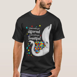 Camiseta O Que Te Faz Diferente Elefante Mãe Autismo Crianç