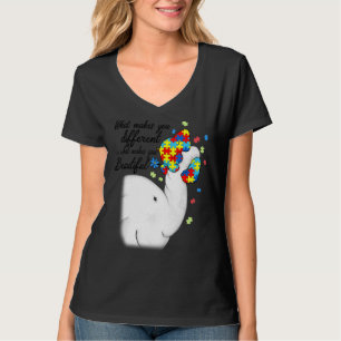 Camiseta O Que Te Faz Diferente Filha Autista De Elefante