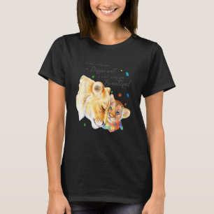Camiseta O Que Te Torna Diferente Leoa Mãe Autismo Criança