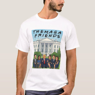 Camiseta O Que Tem Amigos MAGA Divertida Sátira Política