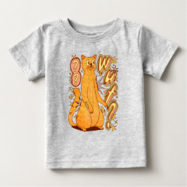 Camiseta O quê? / Uma Ilustração De Gato Laranja