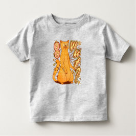Camiseta O quê? / Uma Ilustração De Gato Laranja