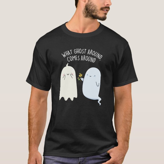 Camiseta O que vem de fantasma volta ao redor do Halloween  (Frente)