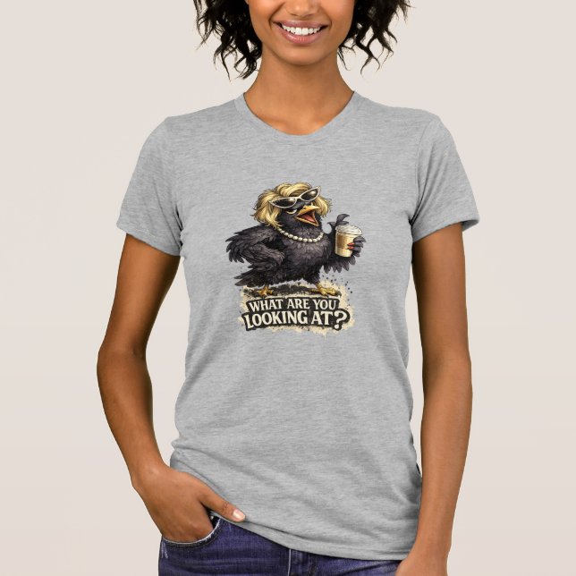 CAMISETA O QUE VOCÊ ESTÁ OLHANDO? (Frente)
