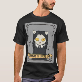 Camiseta O Que Você Está Olhando Para O Gato De Quarta-Feir