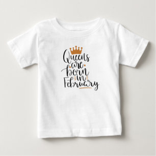 Camiseta O Queens é nascido em fevereiro