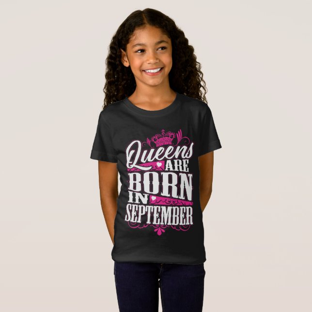 Camiseta O Queens é nascido em setembro (Frente Completa)