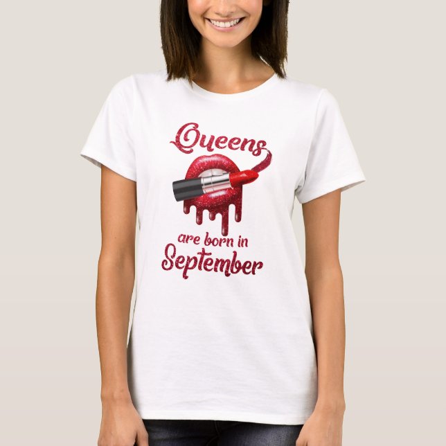 Camiseta O Queens é nascido em setembro (Frente)