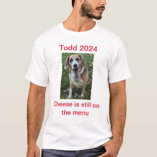 Camiseta O queijo ainda está no Menu Todd 2024