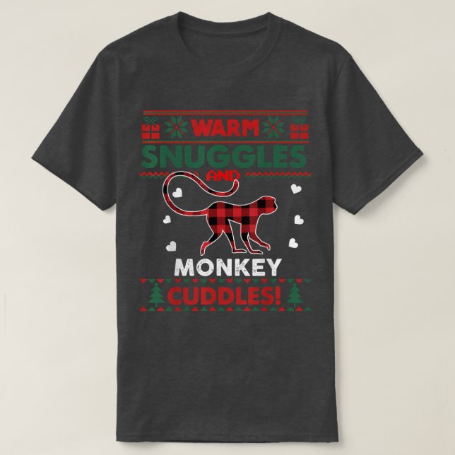 Camiseta O Quente Snuggles Mackey Lover Oferece Xmas Fingen (Frente do Design)