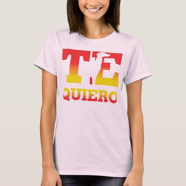 Camiseta O QUIERO Galgo Español (Frente)