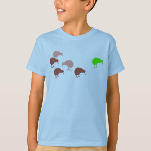Camiseta O quivi. Pássaro nacional de….um….mim dunno