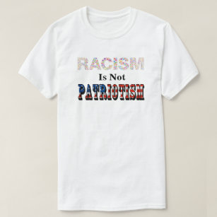 Camiseta O RACISMO Não É PATRIOTISMO