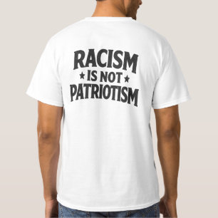 Camiseta O Racismo Não É Patriotismo Justiça Social Humanid