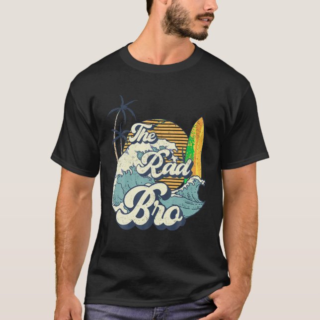 Camiseta O Rad Bro Grande Um Surf De Aniversário Para (Frente)