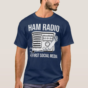 Camiseta O Rádio Engraçado Mostra As Primeiras Mídias Socia