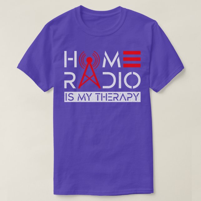 Camiseta O Rádio Ham É O Meu Rádio De Ham De Terapia A (Frente do Design)