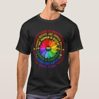 Camiseta O Rainbow Black Lives Importam-se do Orgulho LGBT 