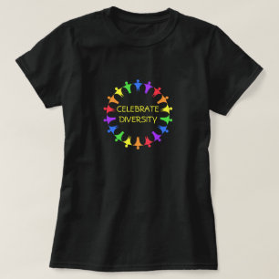 Camiseta O Rainbow Pessoas celebra a diversidade