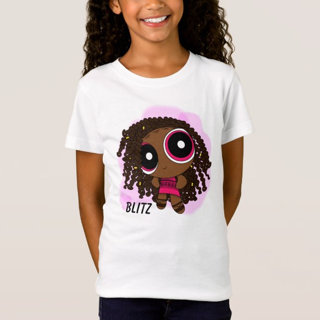 Camiseta O raio das meninas de Afropuff (Frente)