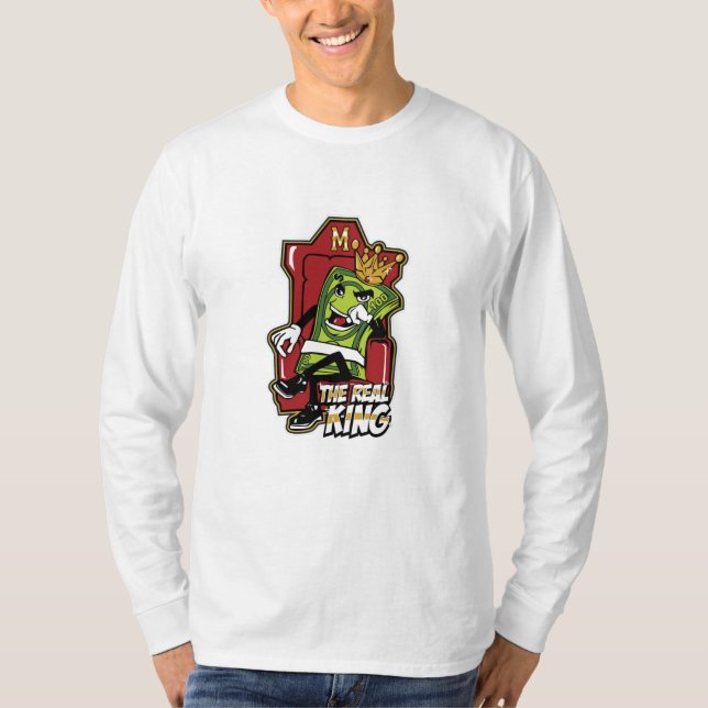 Camiseta O Real Rei Fiscaliza Os Ricos (Frente)