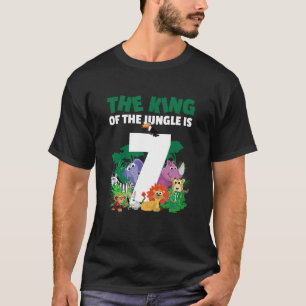 Camiseta O rei da selva tem 7 anos de nascimento