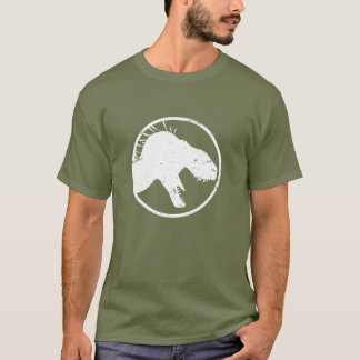 Camiseta O rei do tirano dos homens afligiu a camisa, verde