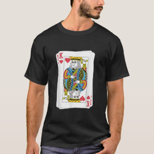 Camiseta O Rei Dos Corações - Convés De Cartões Que Corresp