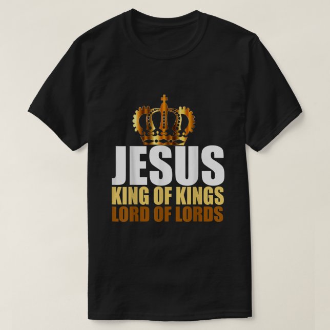 Camiseta O Rei dos Reis, Senhor dos Lordes Chri (Frente do Design)