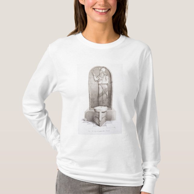 Camiseta O rei e o altar sacrificial, Nimrud, chapeiam 4 (Frente)