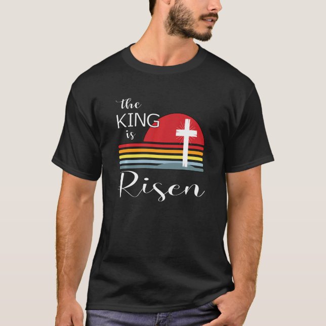 Camiseta O Rei Está Risado Jesus Está Risado Ele Está Subin (Frente)