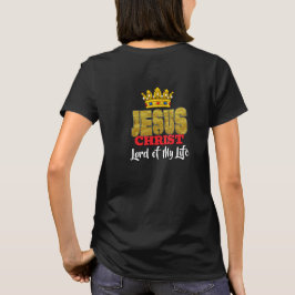 Camiseta O Rei Jesus é o Senhor da minha vida cristã