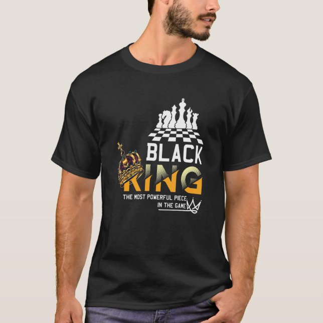 Camiseta O Rei Negro, A Peça Mais Poderosa Do Jogo (Frente)