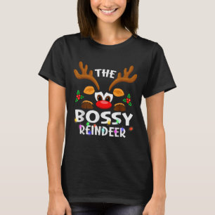 Camiseta O Rena Santa Mandona Natal Homens Mulheres