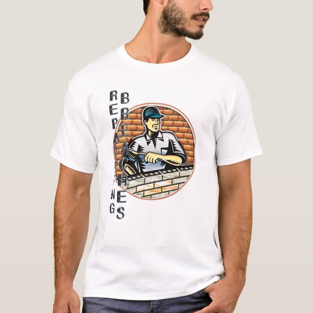 Camiseta O reparador da ruptura (Frente)