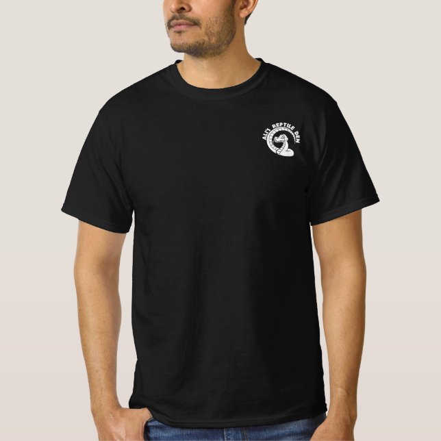 Camiseta O réptil Den "Pintado Python" (Frente)