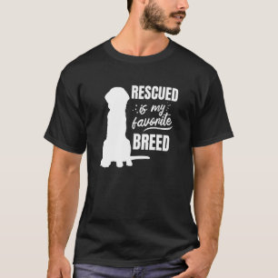 Camiseta O Resgate É O Meu Resgate De Cão De Raça Favorito