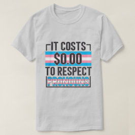 Camiseta O Respeito Do Pronoun É Gratuito