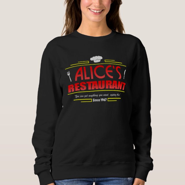 Camiseta O Restaurante de Alice Massacree Engraçado Ação de (Frente)