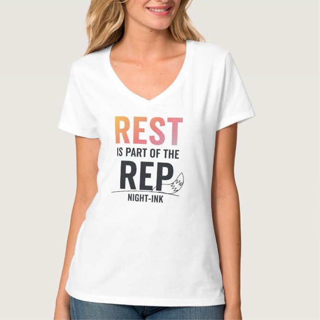 Camiseta O Resto Faz Parte da Edição Rep - Night Ink (Frente)