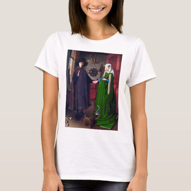 Camiseta O Retrato Arnolfini, Jan van Eyck (Frente)