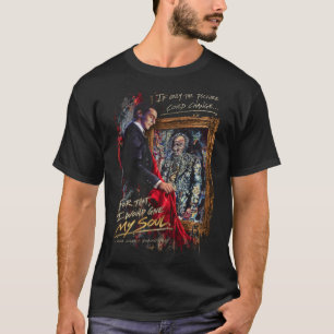 Camiseta O Retrato de Dorian Gray Terror Gótico para Homens