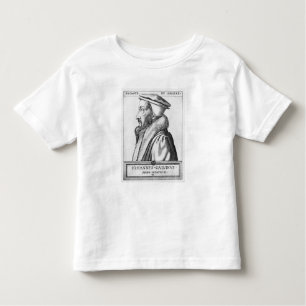 Camiseta O retrato de João Calvino envelheceu 53, 1564