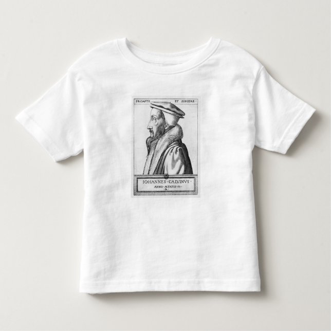 Camiseta O retrato de João Calvino envelheceu 53, 1564 (Frente)