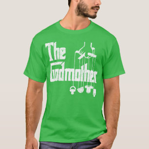 Camiseta O retrato do Dia da Mãe da Madrinha