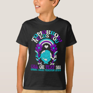 Camiseta O Retro de Amanhã Precisa de Você 988 Prevenção ao