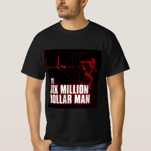 Camiseta O retro de arte homem de seis milhões de dólares