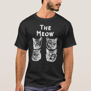 Camiseta O Retrô De Gato De Miau