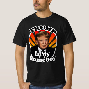 Camiseta O Retro Donald Trump é meu Ficar em casa